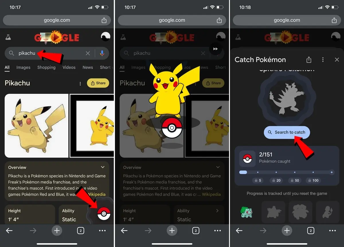 como jugar a atrapar Pokemon en Google paso a paso